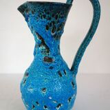 Vase fat lava  de charles cart en bleu turquoise 1960