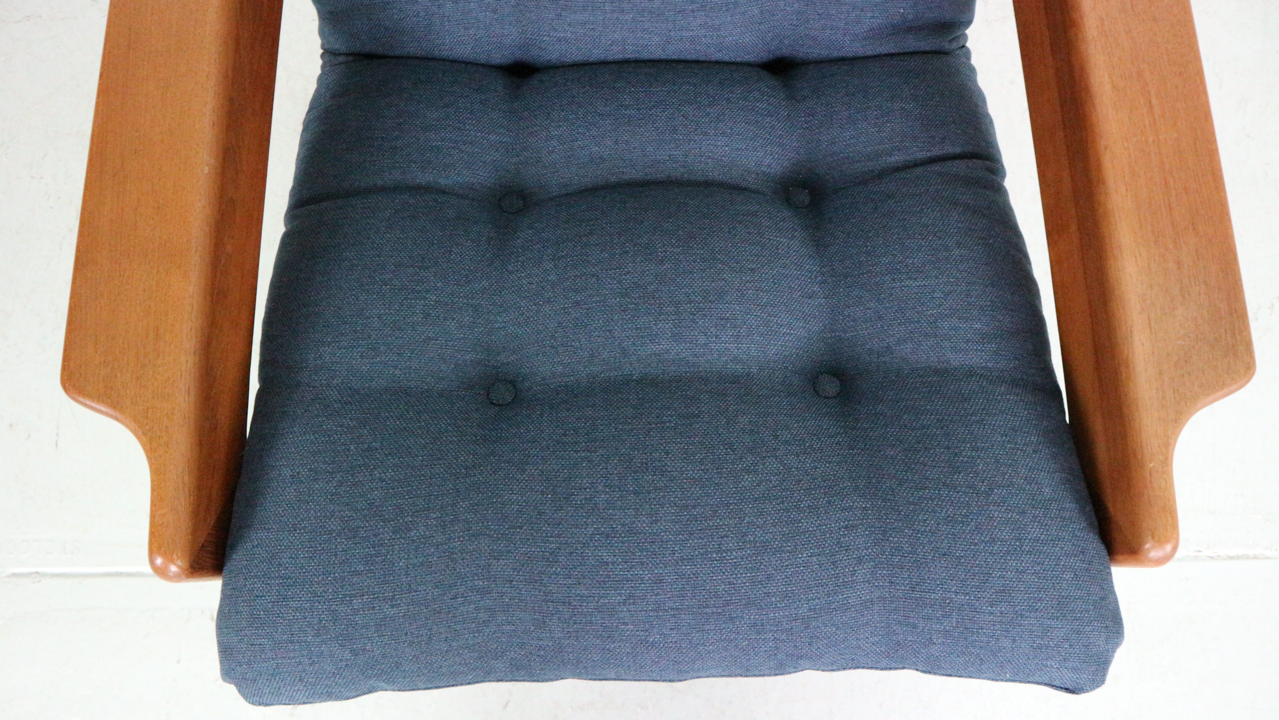 Teak armchair & ottoman by Emc Møbler Denmark mid-century modern