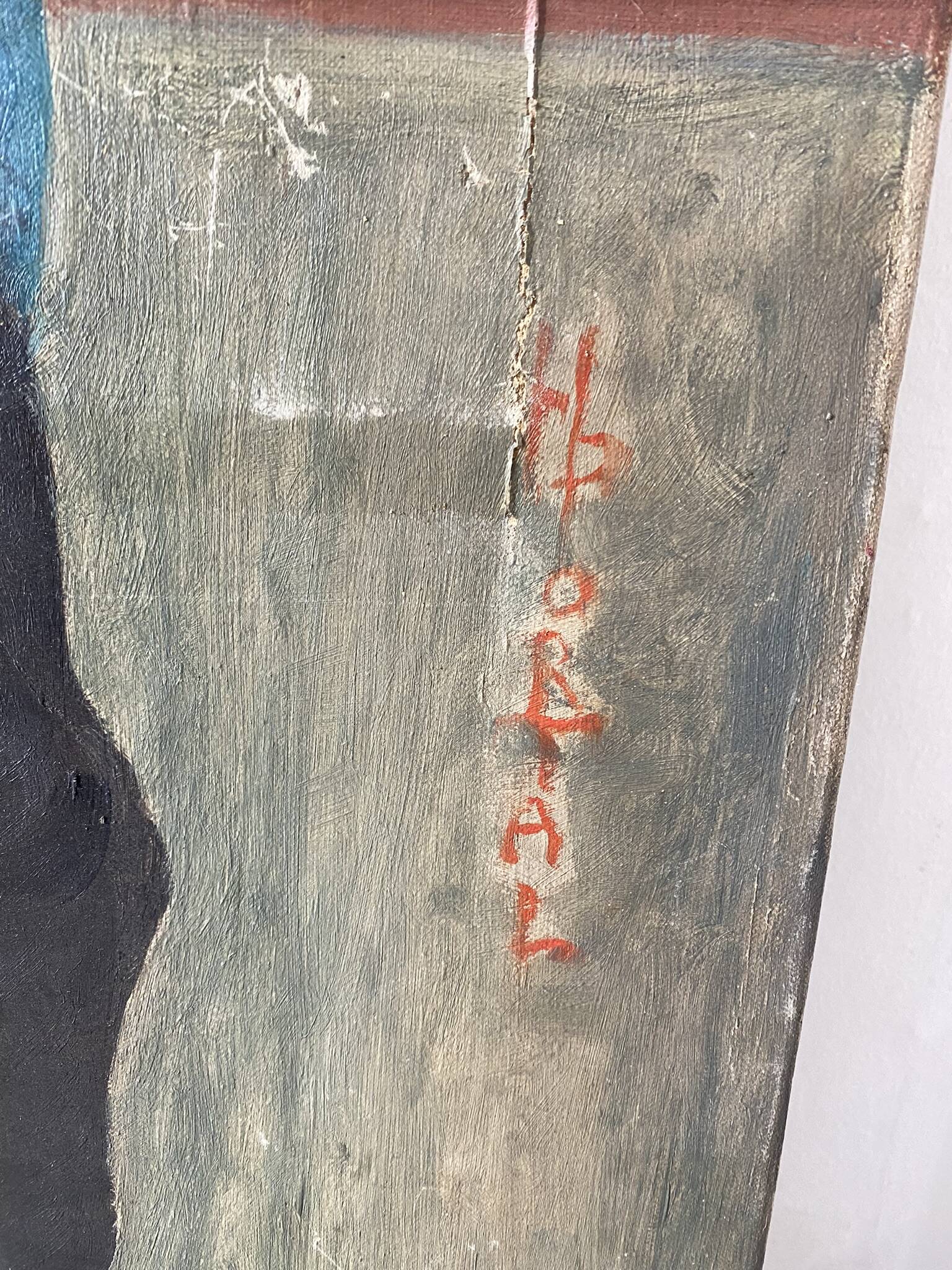 Portrait of a man signed Henry Portal