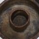 Objet cylindrique en grès brutaliste signé Studio Pottery années 1960