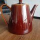 Vintage brown porcelain teapot