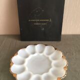Oyster or egg plate, Anchor Hocking, 1960s USA