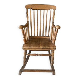 Rocking-chair en bois vers 1950