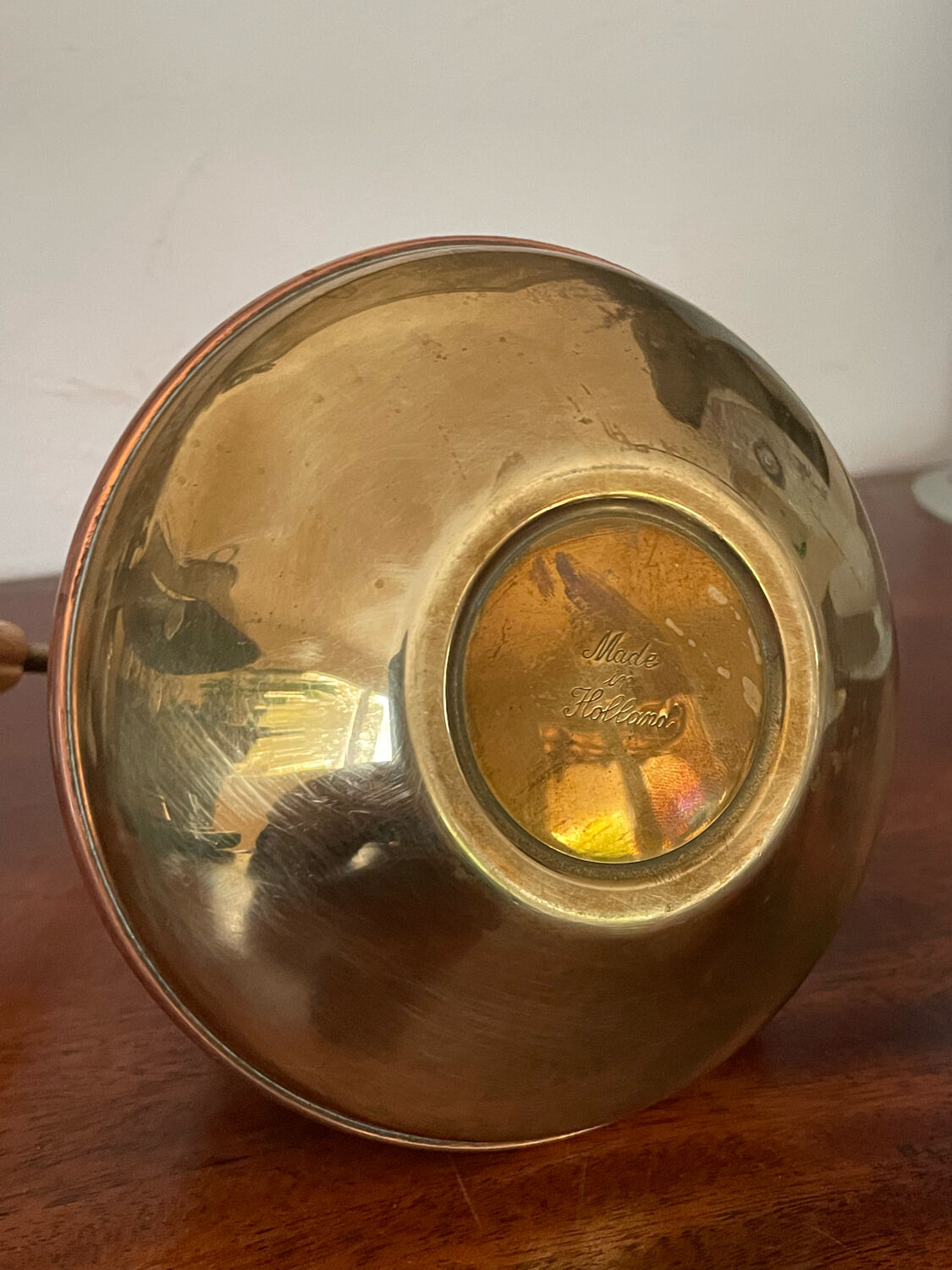 Watering can copper and brass circa 1950