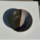 White and glossy brown two-tone ceramic bowl, matt earth