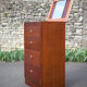 Chest of drawers with integrated mirror