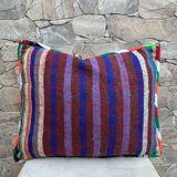 Magnifique coussin Kilim berbère vintage du Maroc