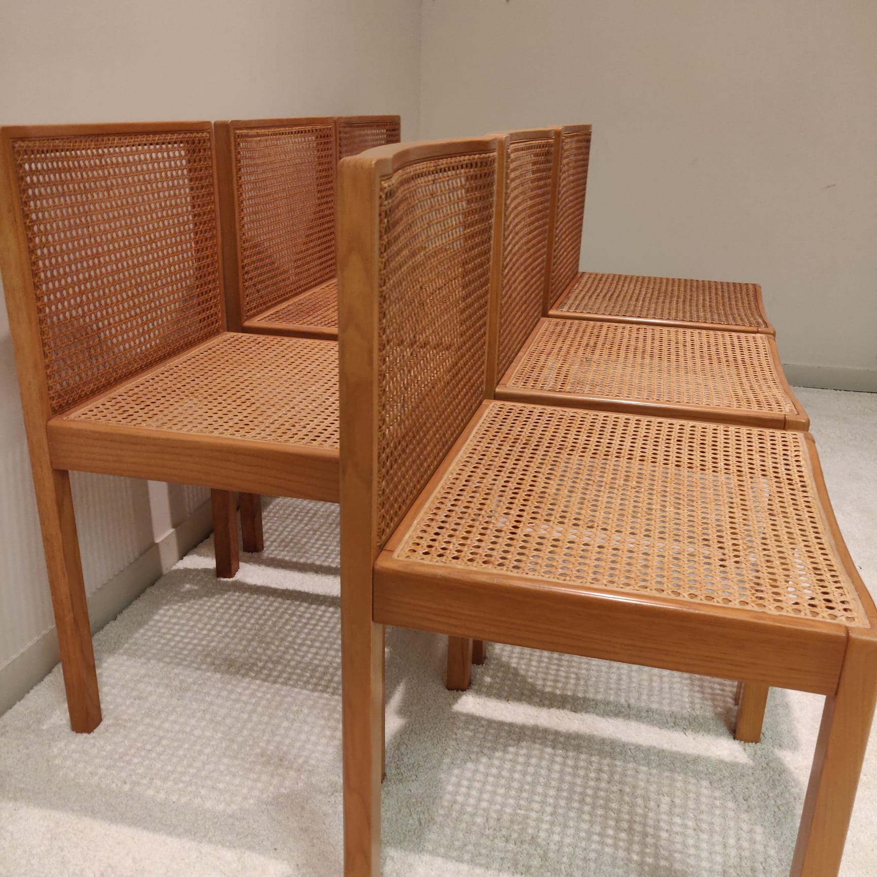 Lot de chaises de conception italiennes