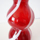 Carafe italienne verre soufflé rouge empoli
