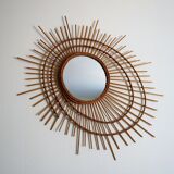Mirror rattan galaxy 79x67cm