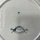 Set of 4 flat plates Creil and Montereau, Flora model