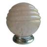 Clichy speckled pink opaline ball globe wall lamp ø 20 cm art deco 1930 Ø 20 cm