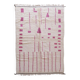 Pink Berber Rug - 303 x 197 cm