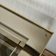 Table d' appoint en verre &laiton vintage
