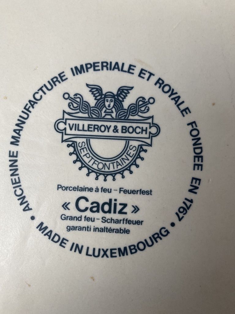 Un Légumier Villeroy&Boch Cadiz Christine Reuter 1970