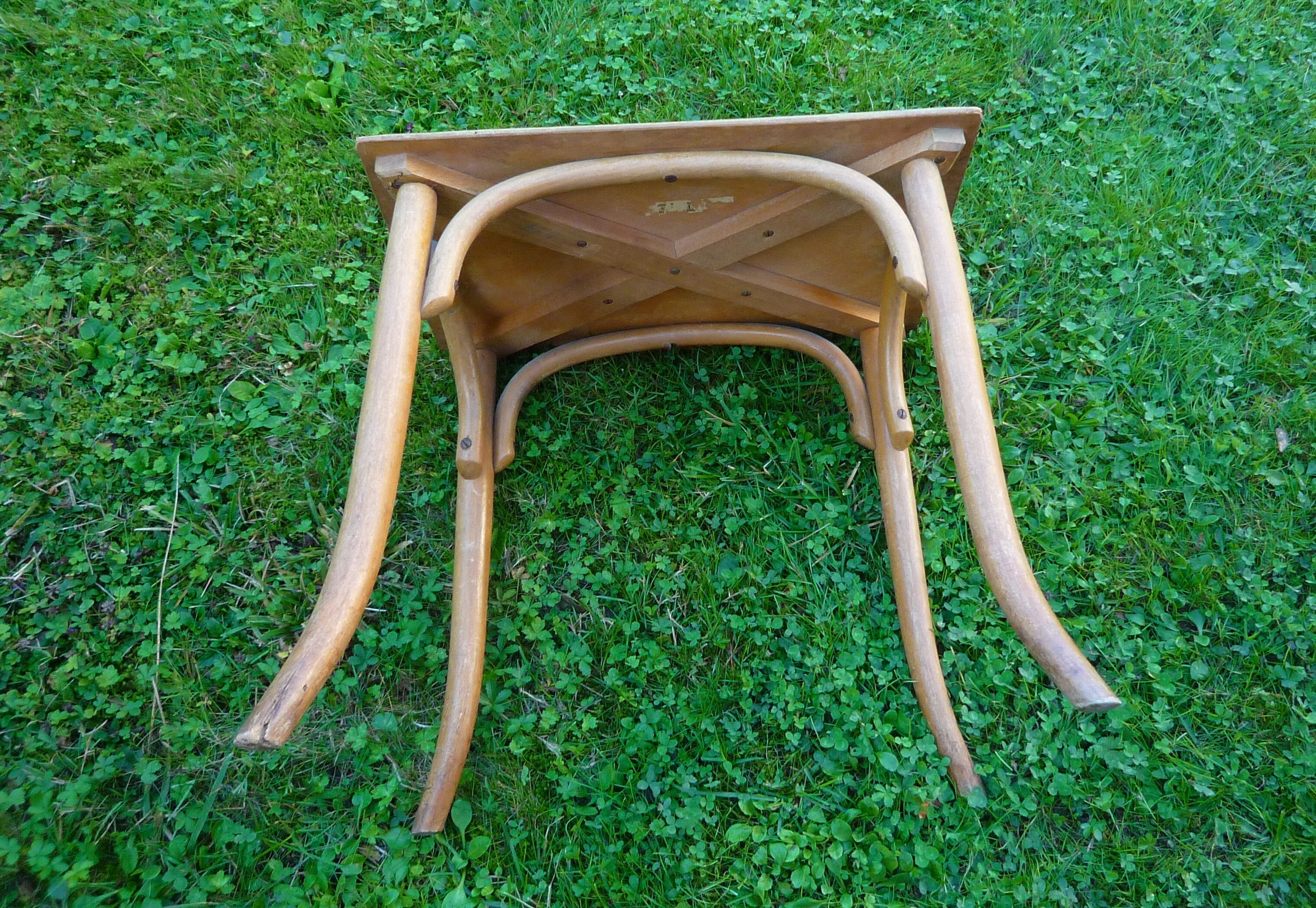 Small wooden coffee table, circa 1910