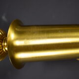 Paire d'appliques Murales Torches Bronze et Laiton Doré Flambeaux
