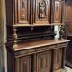 Renaissance-style two-body buffet in walnut