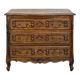 Louis XV style neo-rustic oak chest of drawers