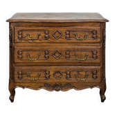 Commode de style Louis XV néo rustique en chêne