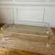 Large Athena coffee table in altuglas and glass by David Lange, 1970s