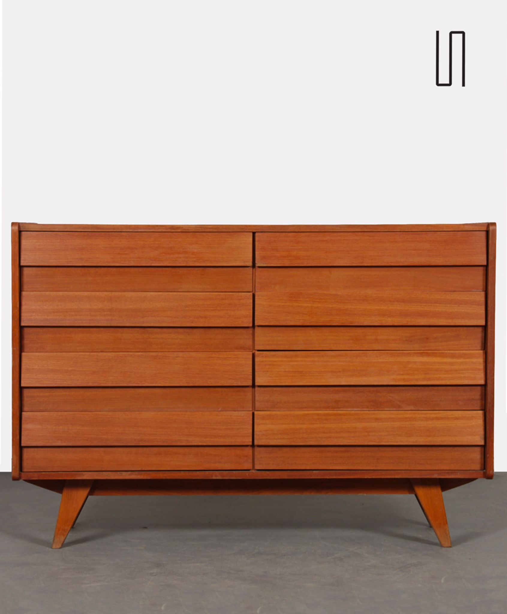 Mahogany chest of drawers by Jiri Jiroutek for Interier Praha, 1960