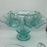 Punch service, Medici sangria in blue bubbled glass