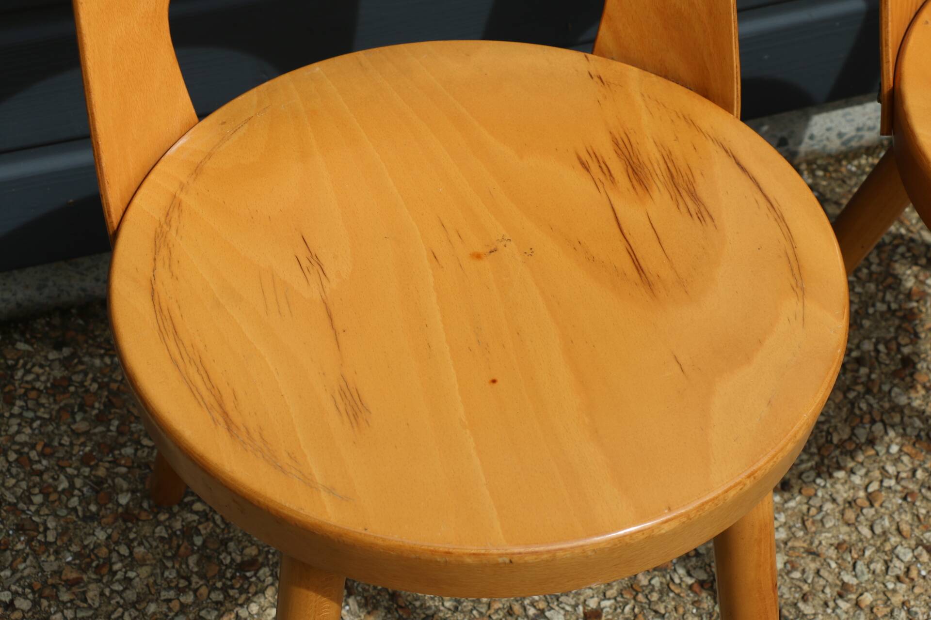 5 BAUMANN “MONDOR” light beech chairs