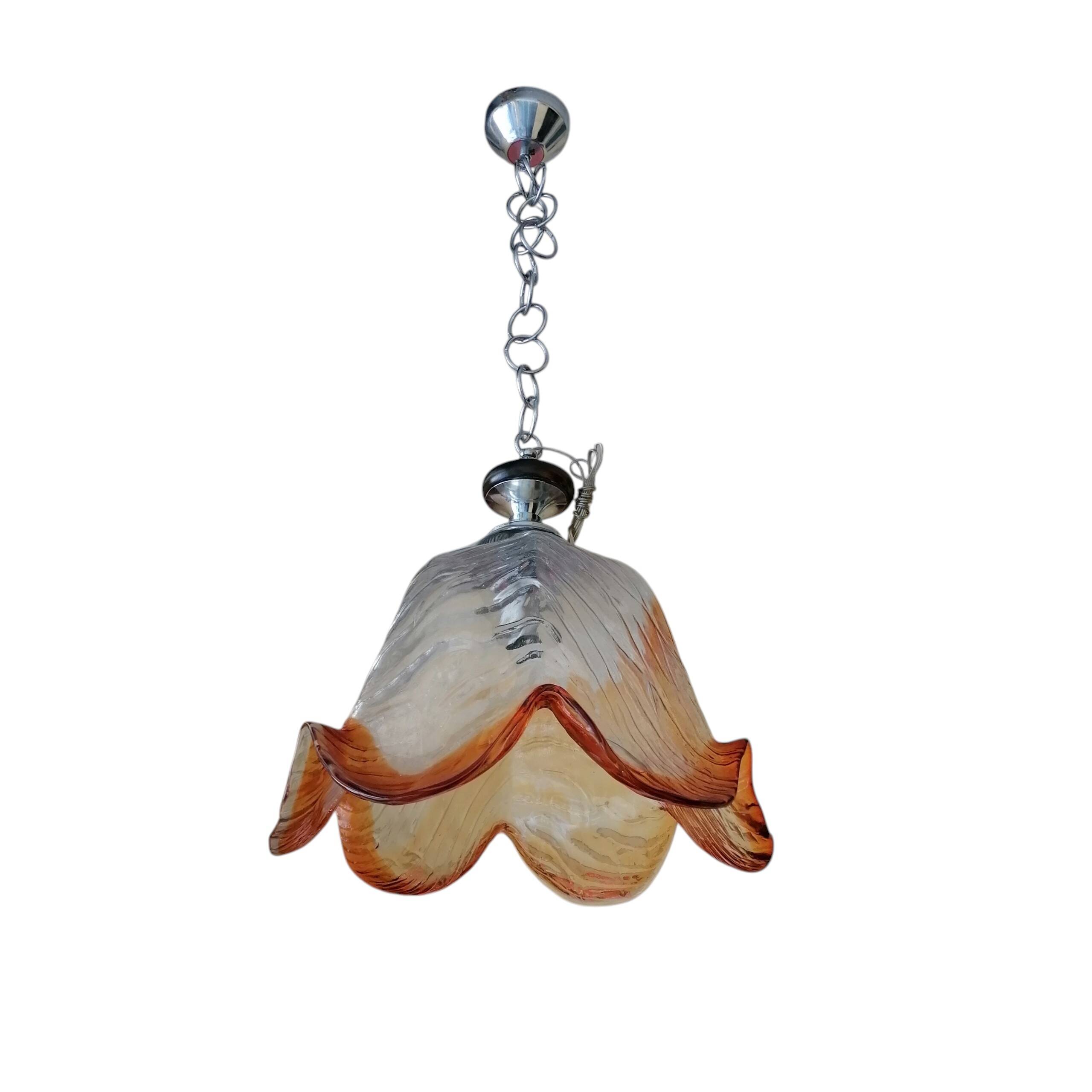Lustre en verre de Murano