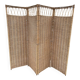Vintage 1960s woven wicker screen