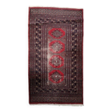 Antique Uzbek Bukhara handmade rug 92 cm x 162 cm 1930s - 1C1234