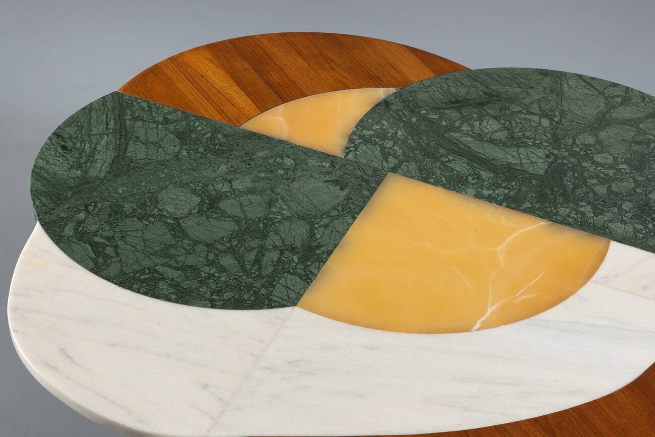 Kamikaze Egg Marble Coffee Table by Corina Olaru, Romania, 2023