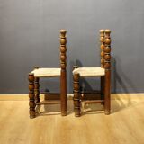 Pair of rustic chairs