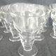16 molded glass dessert/ice cream/fruit bowls, 1980s vintage