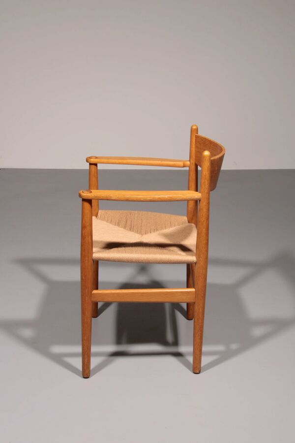 Chaises de salle à manger en chêne et nouvelle corde à papier par Hans J. Wegner pour Carl Hansen CH37
