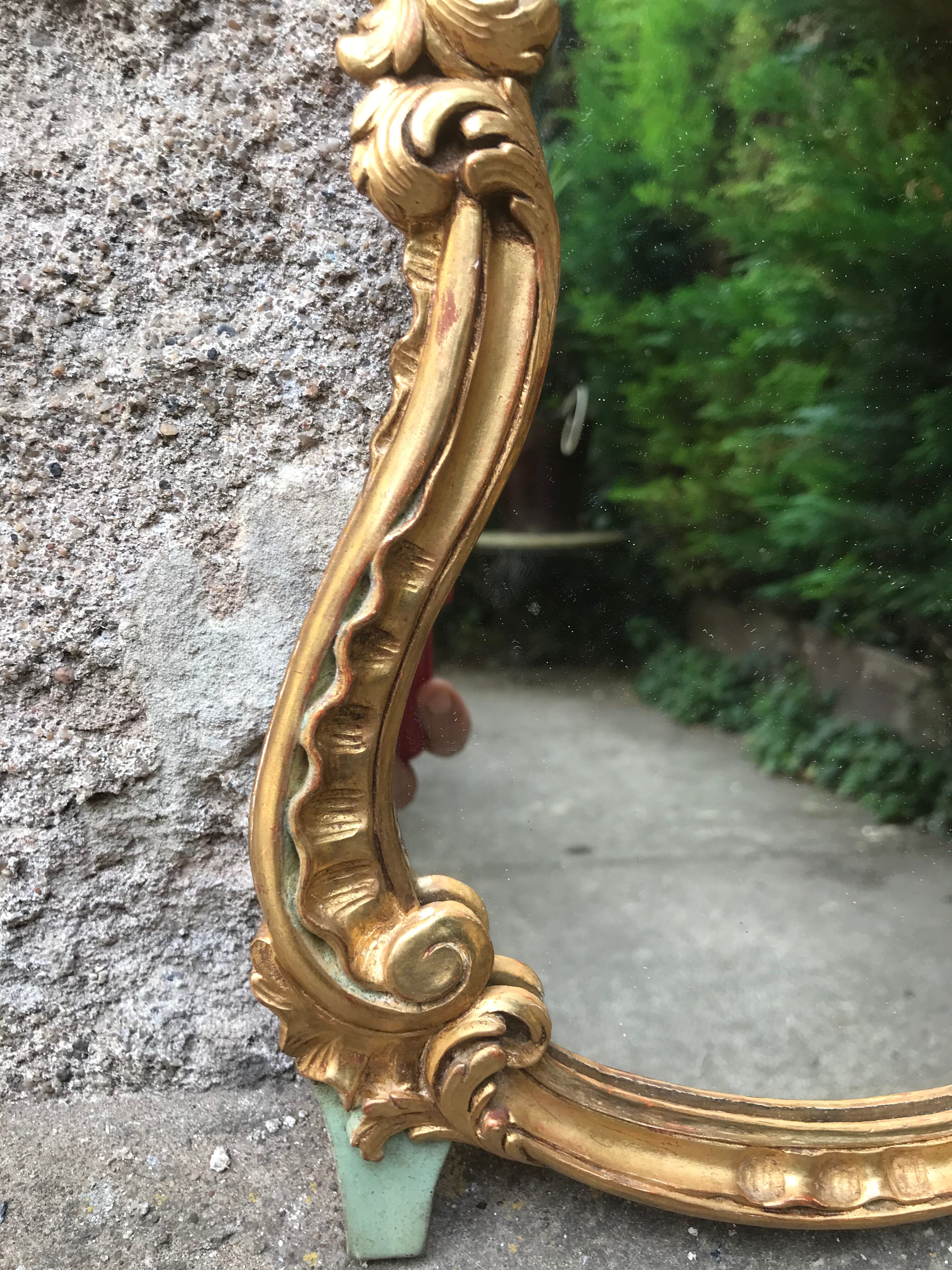 Miroir doré 31x22 cm