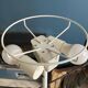Lampadaire champignon Ikea Nymane TYP G1706 métal blanc vintage 1990