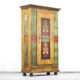 Rustic Farmhouse Folk Art Painted Bridal Cabinet