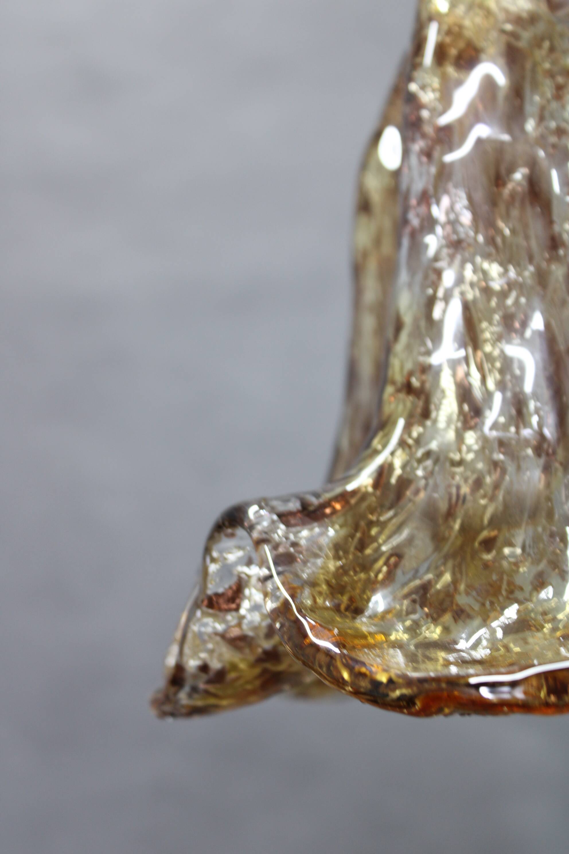 1980s Large Murano Glass Pendant Light, Italy