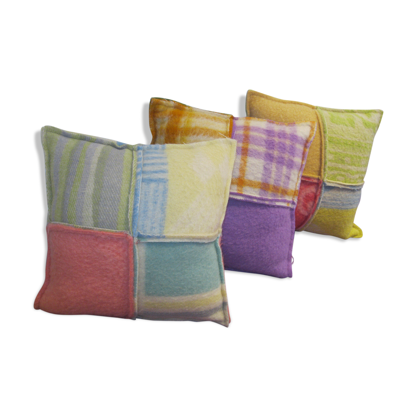 Boiled wool cushions