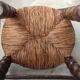 Rustic chair turned wood / design 20 th century
