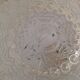 Round vintage bubbled glass ceiling light from the 60s and 70s