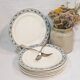 6 flat plates made of earthenware from Choisy the Champigny model King, iron earth