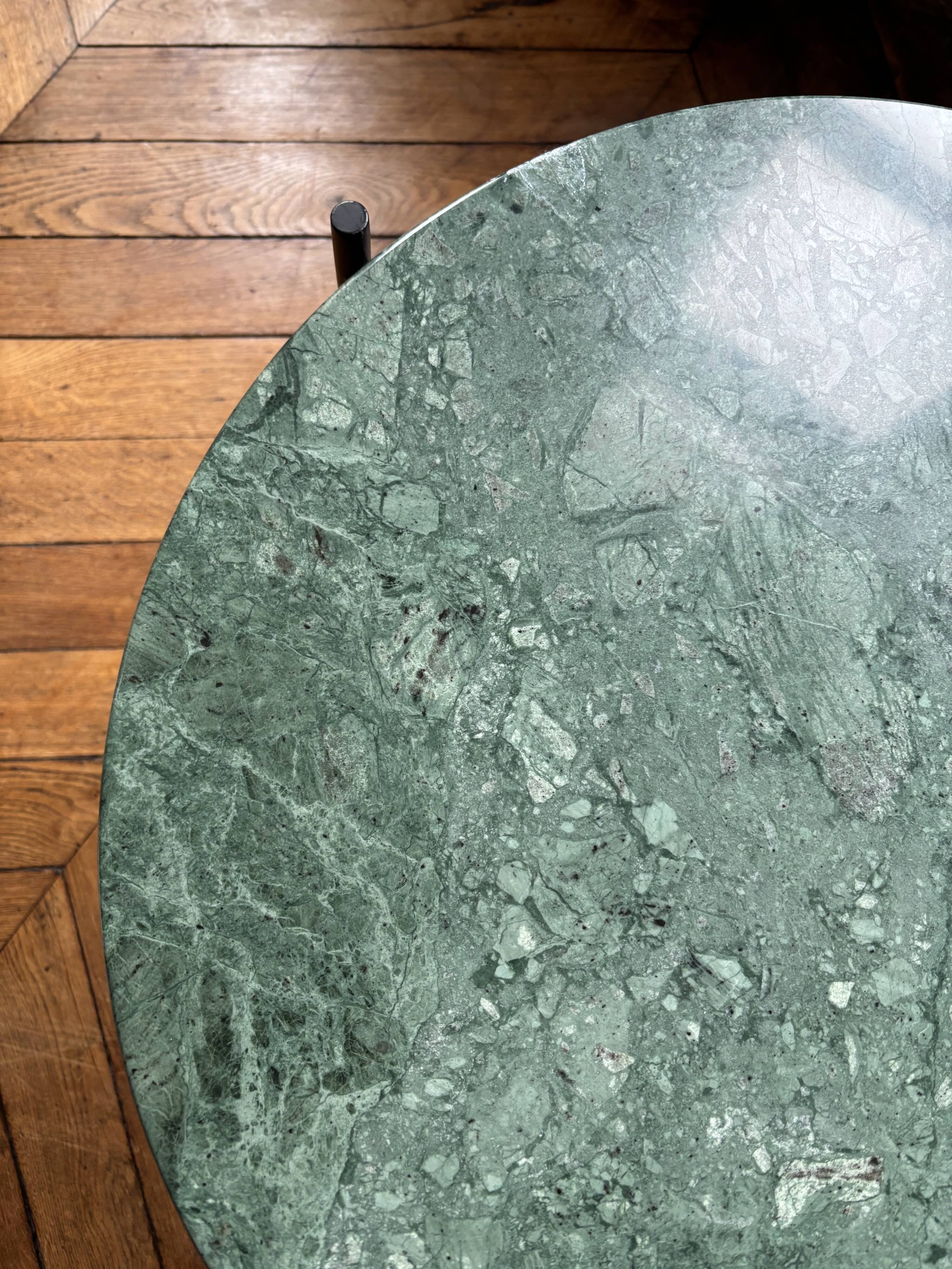 GUBI coffee table in green marble - TS Ø55