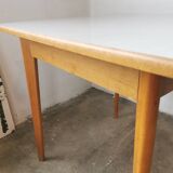 Square dining table, wood and formica, 1960s