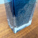 Mid-Century German Glass Block Vase by Ingrid Glas, Germany, 1960s