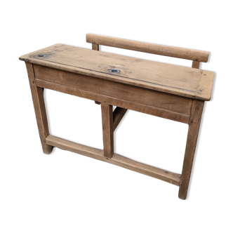 Wooden school desk from the 1960s