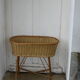 Plant holder, wicker and vintage bamboo structure 1960/70