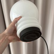 Space Age vintage lamp – Glashütte Limburg, Germany, 1970s