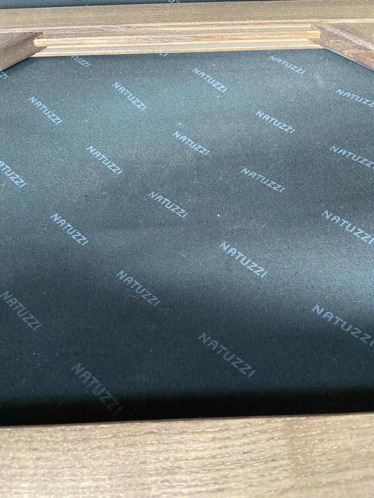 Pair of vintage Scandinavian style armchairs Natuzzi, Italy 1990s